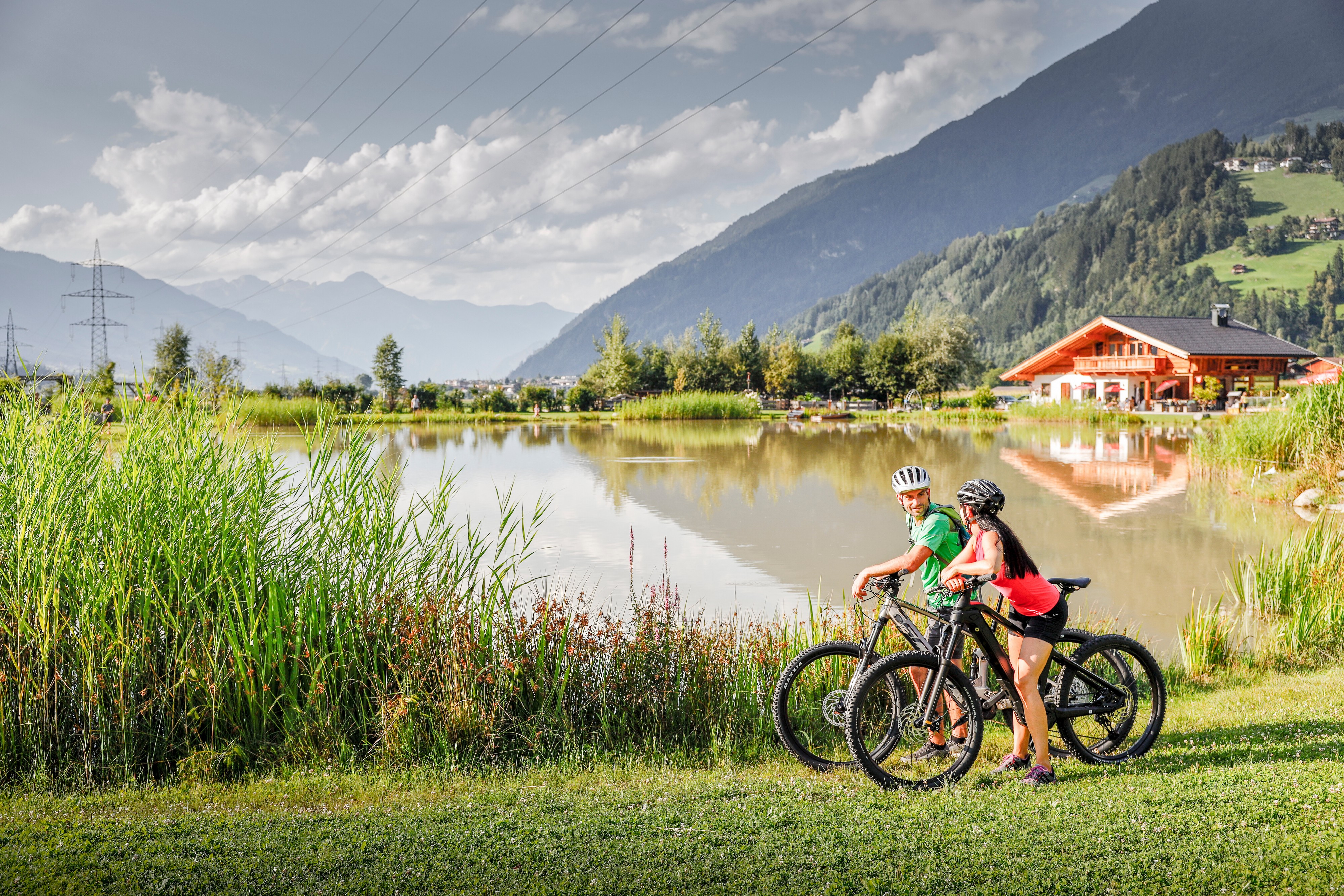 Biken am See im Sommer © TVB Fügen-Kaltenbach / Andi Frank